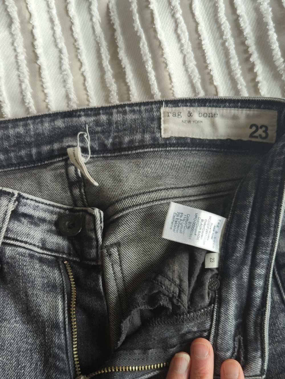 Rag & Bone Cate Mid Rise Ankle Skinny Size 23